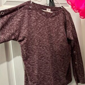 BKE Burgundy Long Sleeve Sweater